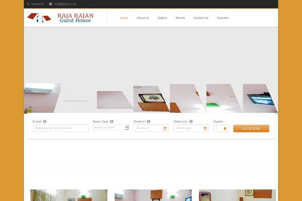 Starhotel website example screenshot