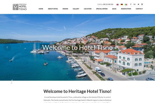Site using Tp-hotel-booking plugin