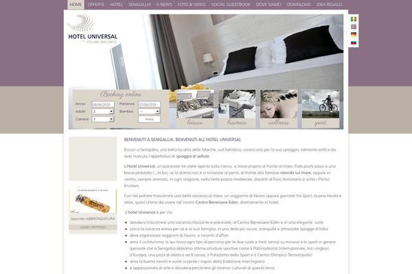 hoteluniversal.it site used Universal