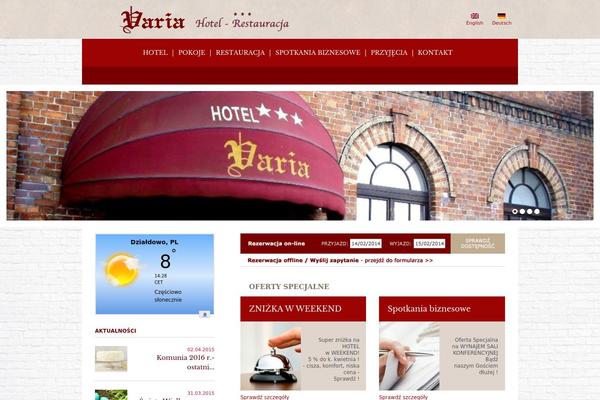 Varia theme site design template sample
