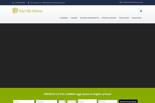 Resort theme site design template sample