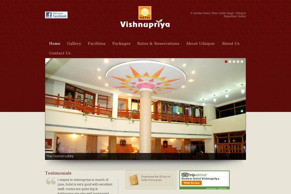 Hospitality theme site design template sample