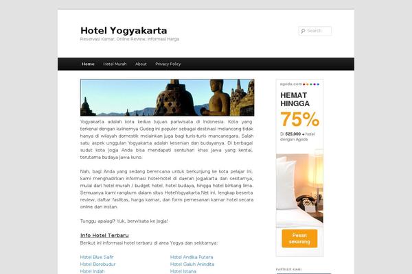 hotelyogyakarta.net site used Twenty Eleven