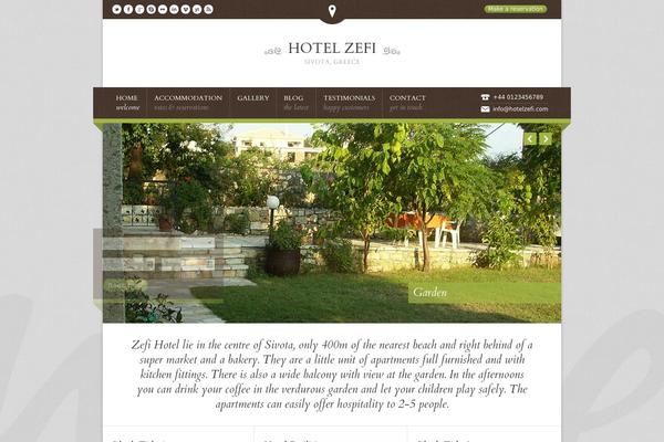 Nice Hotel theme site design template sample
