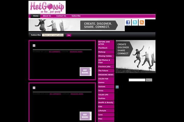 Vanity theme site design template sample