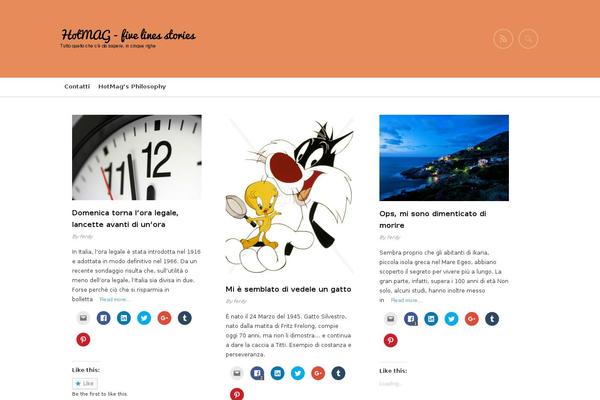 Gridz theme site design template sample