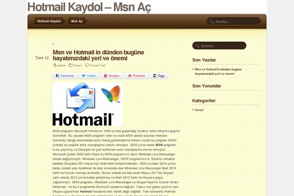 hotmailekaydol.com site used Notepad