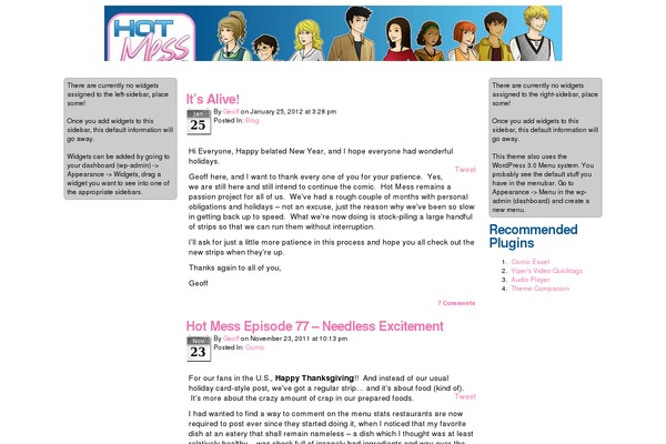 ComicPress theme site design template sample