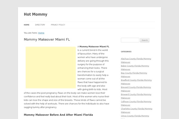 Presto theme site design template sample