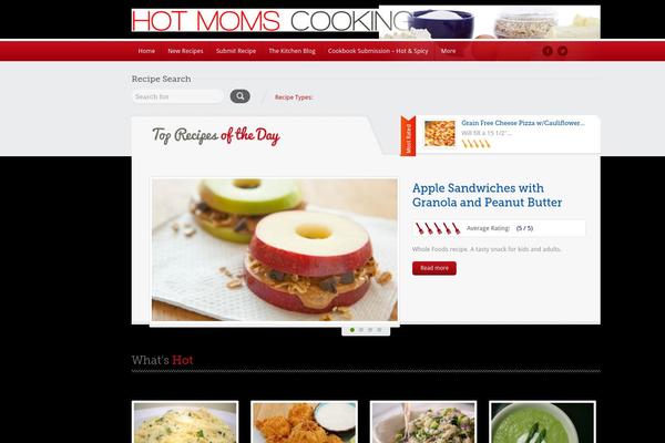 Food Recipes theme site design template sample