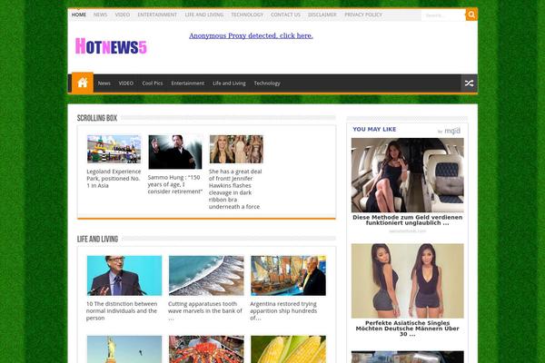 ProMax theme site design template sample