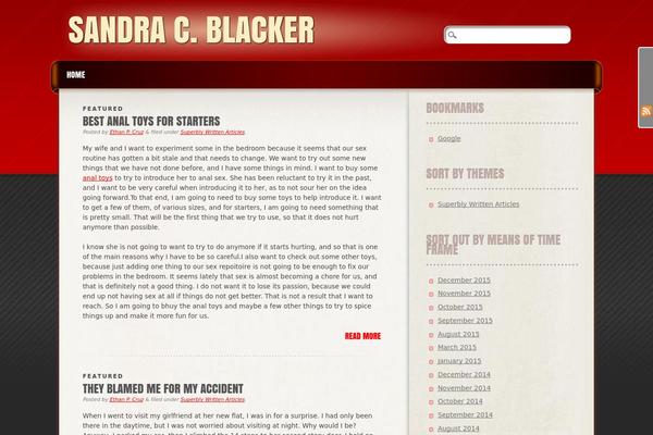 Frantic theme site design template sample