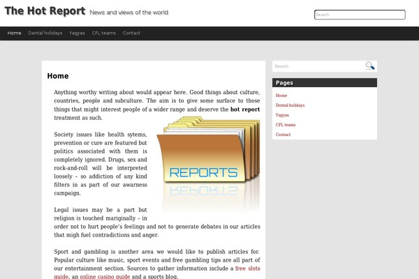 Seismic Slate theme site design template sample