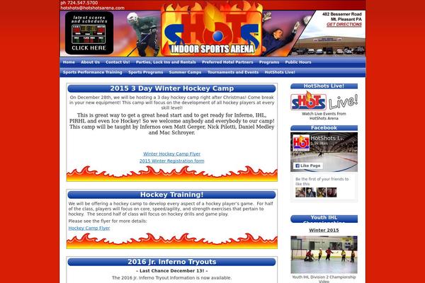 hotshotsarena.com site used Hotshots