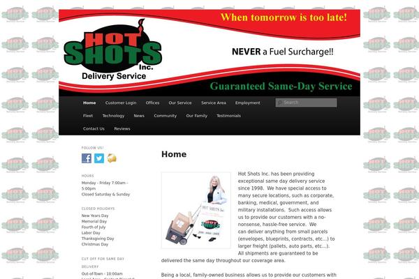 Site using Homepage-pop-up plugin