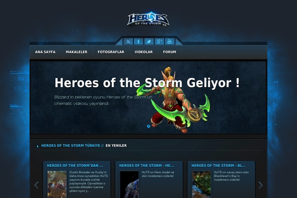 Orizon theme site design template sample
