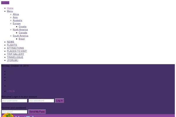 Numinous theme site design template sample
