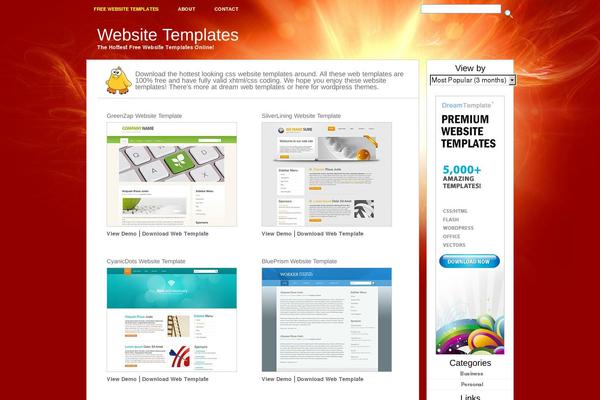 hotwebsitetemplates.net site used Gabfire Wp Showcase