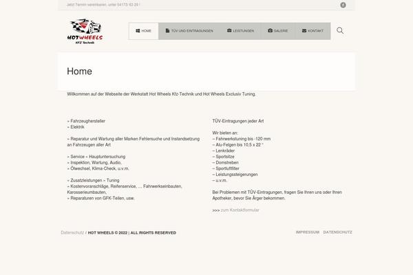 Garage theme site design template sample