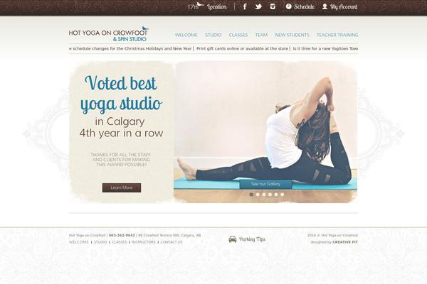hotyoga theme websites examples