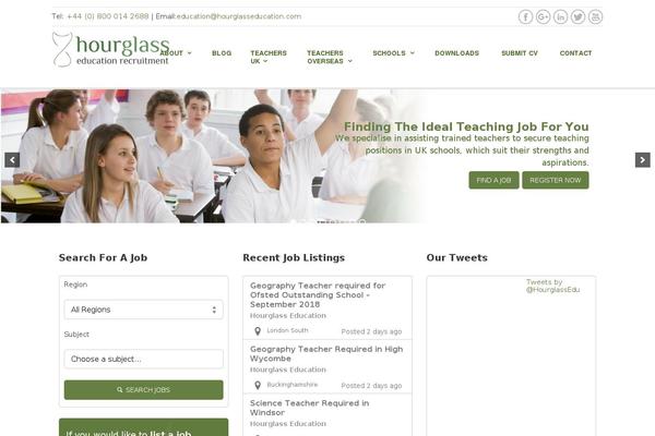 Jobify theme site design template sample