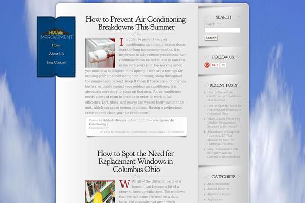 Memoir theme site design template sample