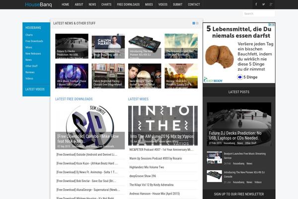 Hermes theme site design template sample