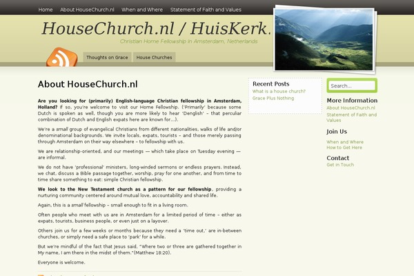 Amazing Grace theme site design template sample