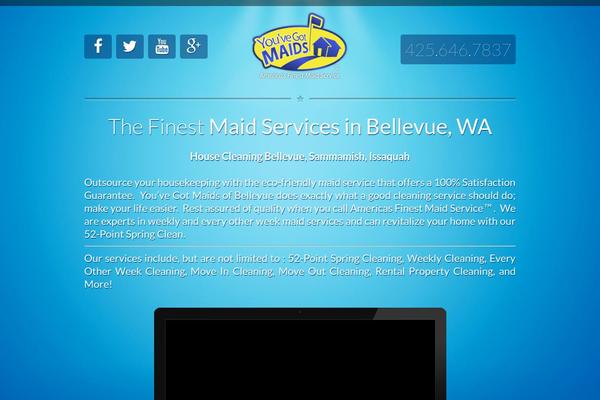 housecleaningbellevue.com site used Youve-got-maids-wp