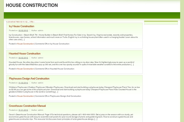 Light Green theme site design template sample