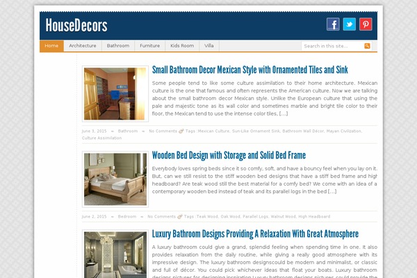 Simple theme site design template sample