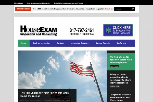 houseexamdfw.com site used Wpex Bloggit