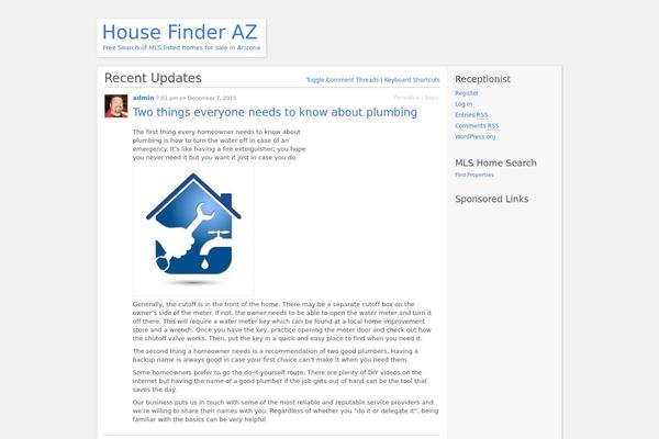 P2 theme site design template sample