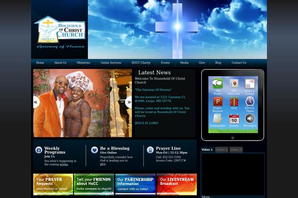 Church theme site design template sample
