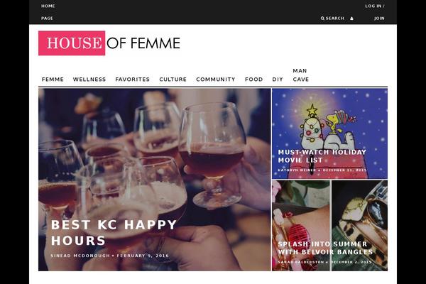 15Zine theme site design template sample