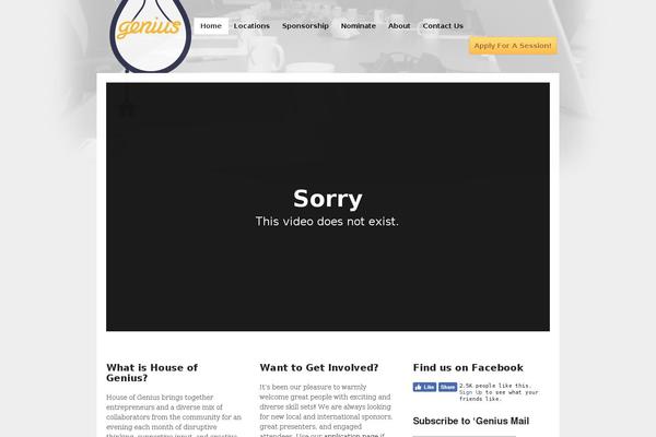 Genius theme site design template sample