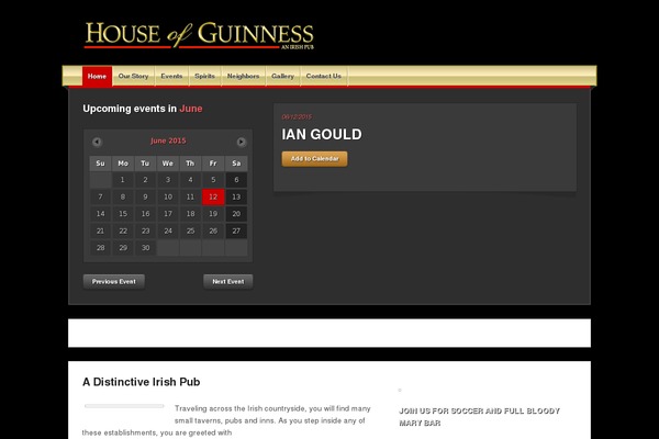 houseofguinness.com site used Diarise