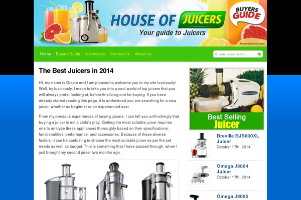houseofjuicers.com site used WP-Genius