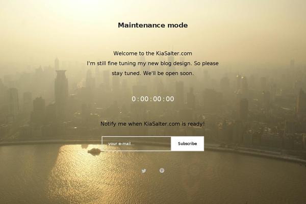 Site using WP Maintenance Mode plugin