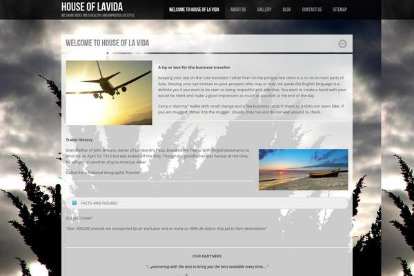 Lensa theme site design template sample