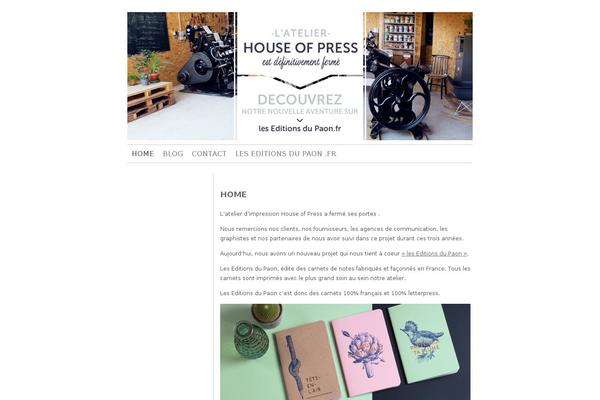 houseofpress.fr site used Chunk