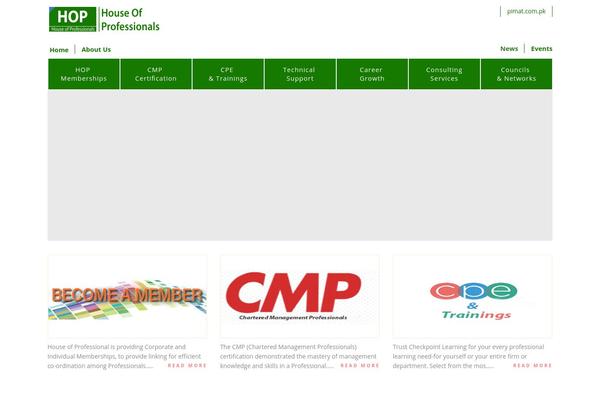 houseofprofessionals.org site used Hop