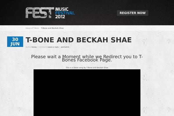 Fest theme site design template sample