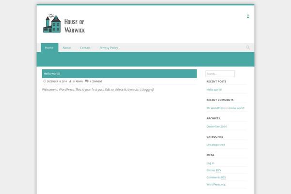 Discovery theme site design template sample
