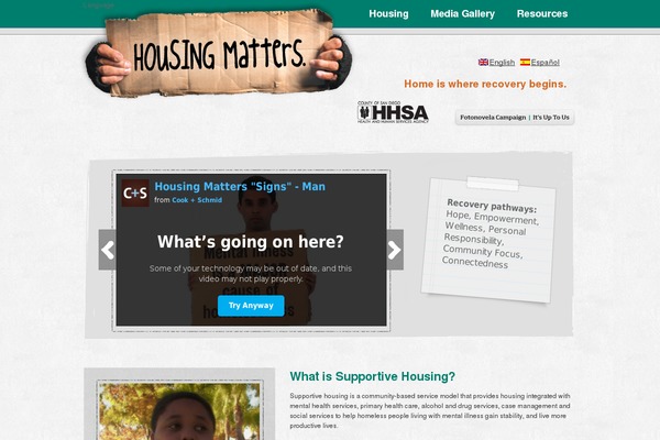 housingmatterssd.org site used Housingmatters