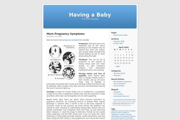 Default theme site design template sample
