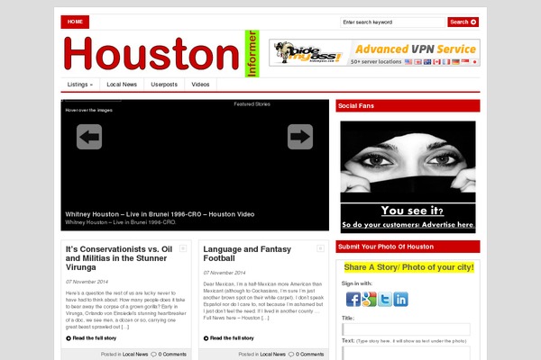 Gazette theme site design template sample