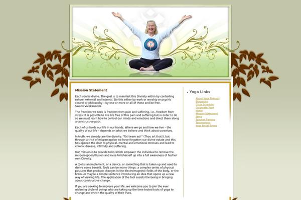 Yoga theme site design template sample