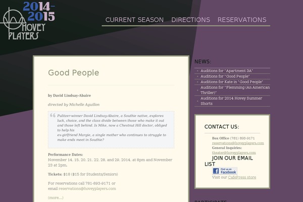 Bueno theme site design template sample