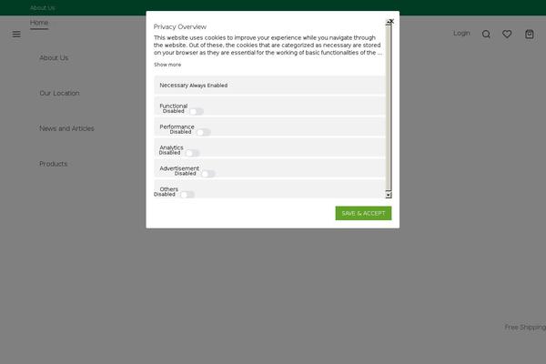 Site using Mygdex-prime-for-woocommerce plugin